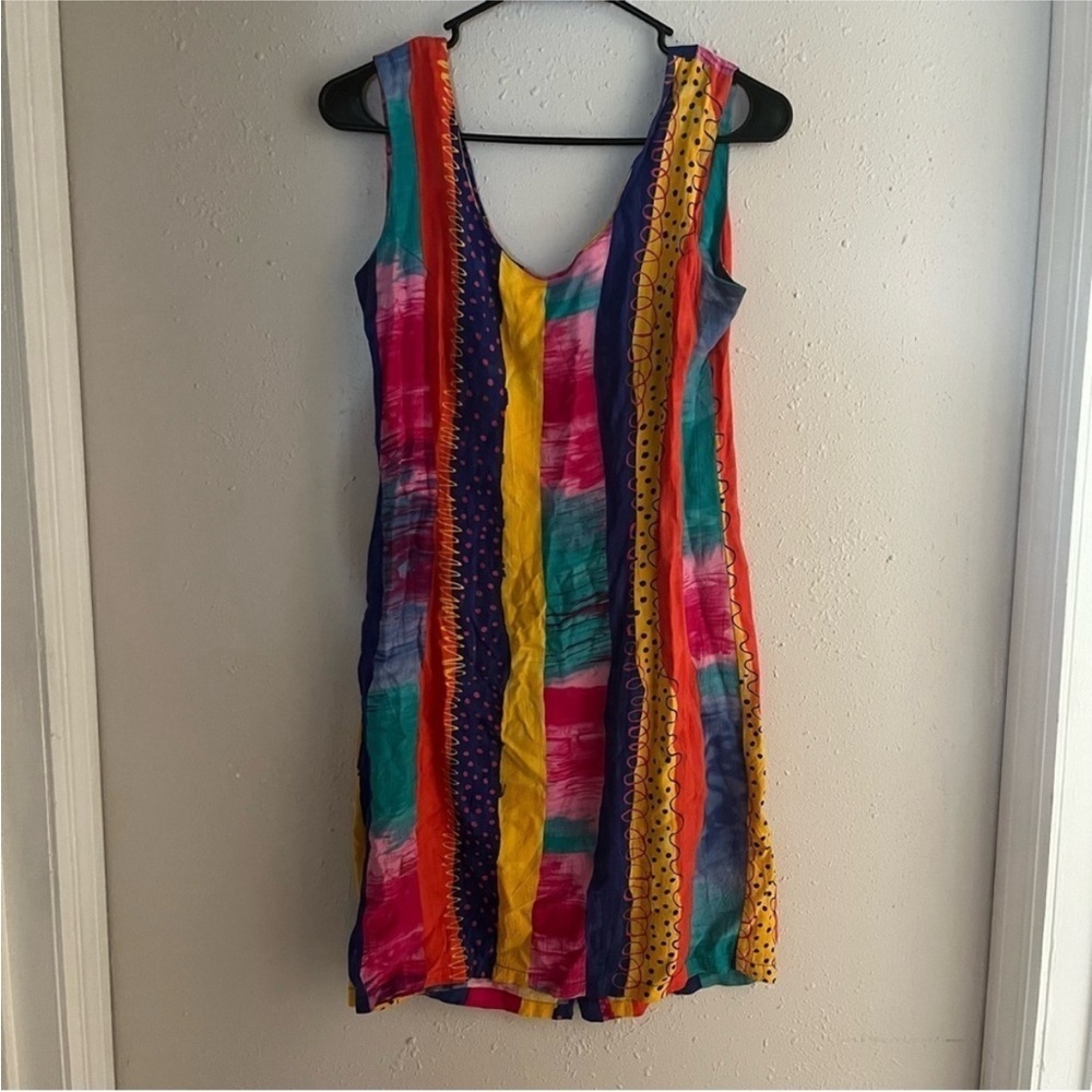 Jams World Patchwork Tank Top Dress M